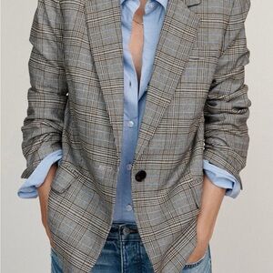 Madewell The Kline Classic Plaid Blazer - Size 4